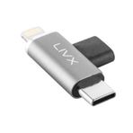 Livx Type C To Lightning/Type C Şarj ve 5Gbps Veri Aktarımı iPhone Yuva Çevirici Dönüştürücü Otg Adaptör Otgbt