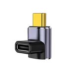 LivX USB4.0 Type-C L Şekilli Adaptör 40Gbps Veri Transferi, 100W Hızlı Şarj, 8K@60Hz Görüntü Aktarımı, 90 Derece Dirsek Tasarımı, Thunderbolt 3/4 Uyumlu OTGL