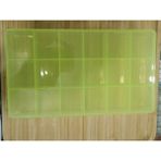 Livza Bijuteri Yeşil Renk 18 Bölmeli Hobi ve Boncuk Kutusu Takı Malzemes 25*14*3 cm