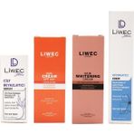 Liwec Derma 4'lü Set - Aydınlatıcı Krem - Whitening Cream - Cilt Serumu - Güneş Kremi
