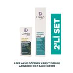LIWECDERMA Liwec Derma 2'li Set (ARINDIRICI CİLT BAKIM KREM - LEKE AKNE GÖZENEK KARŞITI SERUM)
