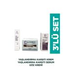 Lıwecderma Liwec Derma 3'Lü Set (Yaşlanma Karşıtı Serum - Yaşlanma Karşıtı Krem - Göz Çevresi Bakım