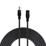 Liwinting 5 Metre/16,4 Feet DC Güç Adaptörü Uzatma Kablosu, 1,35 mm x 3,5 mm Erkekten Dişi Jak DC 5 V Güç Adaptörü Fiş Uzatma Kablosu DC Güç Adaptörü, CCTV Güvenlik Kamerası vb. için - Siyah