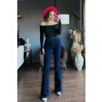 Lixera Talia Ispanyol Renk Solmaz Koyu Mavi Jeans Pantolon-beden Tablomuz Mevcuttur