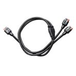 LIXINTIAN 45A Y Bölücü Kablosu, GZ Yeti/G500 Güneş Jeneratörü Güç Çevirici ve Renogy için 14AWG Pil Adaptör Kablosu, Boulder 200 Güneş Panelleri (70CM/2.3FT)