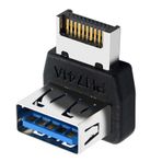 Lixuhdyu USB Ön Panel Adaptörü | L Şekilli USB 3.1 Tip E Adaptörü,Panel Tip-E 90 Derece Yönlendirme Konnektörü Gençler Çocuklar İçin