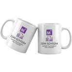 Liya Gift Collection Kişiye Özel Smmm Kupa Bardak – Isim Yazılı Mali Müşavir Temalı Meslek Kupası Smmm Hediyesi - Beyaz - 300 ml