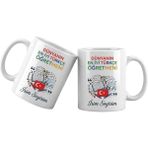 Liya Gift Collection Türkçe Öğretmeni Temalı Kişiye Özel Kupa Bardak – Isim Yazılı Öğretmen Meslek Kupası - Beyaz - 300 ml