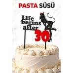 LİYA3D 30 Yaş Doğum Günü Pasta Süsü