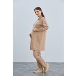 LİYACA Hamile Eşofman Takımı Oversized Ayarlanabilir Bel Yan şeritli