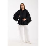 LİYACA Volanlı kol hamile bluz oversize