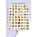 Liyacraft 63 Adet Vintage Yuvarlak Pul Sticker Seti Planner Ajanda Bullet Journal Için Uygun Set