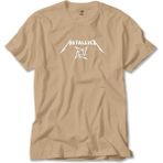 Liyada Metallica Blade Dream Text Krem Tişört Liyada