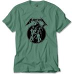 Liyada Metallica Cliff Burton Guitar Yeşil Tişört Liyada - S