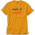 Liyada Metallica Master Of Puppets Text Sarı Tişört Liyada - 4XL