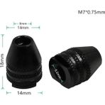 Liyao 04 Kısa 4 Tip Çok Chuck Anahtarsız Dremel Döner Araçları M7/m8 Anahtarsız Matkap Ucu Chucks Adaptörü Dönüştürücü Evrensel Mini Chuck (Yurt Dışından) - Renkli