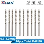 Liyao 10 Adet 1.6mm Xcan 10 Adet 0.3-4.0mm Yüksek Hız Çeliği Mini Büküm Matkap Ucu Seti Dremel Döner Aracı Ahşap/metal Delik Kesici Mini Matkap (Yurt Dışından) - Renkli