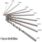 Liyao 10 Adet Mini Matkap Ucu 2mm 2.35MM 3.17MM Elektrik Motor Mili Mini Matkap Chuck Fikstürü Kelepçe Küçük Matkap Chuck Adaptörü Bit Mikro Chuck Sabitleme Cihazı (Yurt Dışından) - Renkli