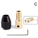 Liyao 3.0mm Elektrik Motor Mili Mini Matkap Chuck Fikstürü 0.5-3.2 Matkap Mikro 2mm-5mm Hex Matkap Ucu Chuck Matkap mm Chuck Adaptörü H4B4 (Yurt Dışından)