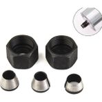 Liyao 5 Adet 5 Adet 6mm 6.35MM 8mm Collet Chuck Adaptörü Gravür Kırpma Makinesi Torna Aynası Düzeltici Elektrikli Freze Ucu Pens (Yurt Dışından) - Renkli