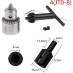Liyao A4 1 Takım Chuck Aralığı 0.3-4mm Çap 4/5/6/8mm Jt0 Mikro Motor Için Elektrik Motor Mili (Yurt Dışından)