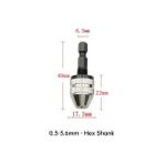 Liyao Beyaz 0.3-3.6mm Hex Shank Matkap Uçları Adaptörü Matkap Chuck Anahtarsız Tornavida Mini Chuck Fikstür Darbeli Sürücü Adaptörü Elektrik Motor Kelepçesi (Yurt Dışından)