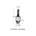 Liyao Beyaz 0.3-3.6mm Mini Hex Shank Matkap Uçları Adaptörü Matkap Chuck Anahtarsız Tornavida Chuck Fikstürü Darbeli Sürücü Adaptörü Elektrik Motor Kelepçesi (Yurt Dışından)