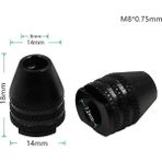 Liyao Kısa Kuyruk M8X0.75MM Çok Hızlı Değişim Anahtarsız Mandren Evrensel Chuck Değiştirme Dremel 4486 Döner Araçlar Için 3000 4000 7700 8200 Promosyon (Yurt Dışından) - Renkli