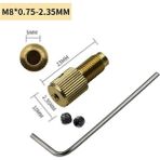 Liyao M8 2.35MM 7 Adet/takım M8 2.35MM Pirinç Dre-Mel Collet Mini Matkap Aynaları Elektrik Motor Mili Matkap Ucu Aracı Matkap Chuck Adaptörü (Yurt Dışından) - Renkli