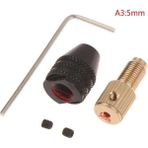 Liyao Stil 3 Elektrik Motor Mili Mini Matkap Chuck Fikstür 0.5-3.2mm Matkap Ucu Mikro Matkap Chuck Hex Matkap Chuck Adaptörü 2.3MM/3.17MM/5MM (Yurt Dışından) - Renkli