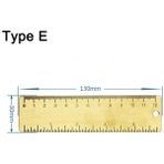 Liyao Tip-E 80MM 100MM Sürmeli Kumpas Mini Tek Çift Ölçekli Pirinç Ölçüm Cetveli Taşınabilir Cep Retro Bakır Kaliper Ölçü Aracı (Yurt Dışından) - 50*150*200mm - Calipers