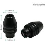 Liyao Uzun Kuyruk M8X0.75MM Çok Hızlı Değişim Anahtarsız Mandren Evrensel Chuck Değiştirme Dremel 4486 Döner Araçlar Için 3000 4000 7700 8200 Promosyon (Yurt Dışından)