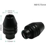 Liyao Uzun Kuyruk M8X0.75MM Evrensel Çoklu Matkap Chuck Anahtarsız Dremel Döner Araçlar Için 4 Boyutu 0.3-3.2mm Mini Matkap Ucu Chucks Adaptörü Gravür Aksesuarları (Yurt Dışından) - Renkli