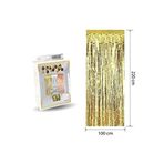 liyaparty Püskül Kapı Perdesi Gold 100 * 220 Cm