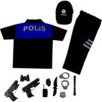 Liyavera Çocuk Polo Yaka Türk Sivil Toplum Polis Kostümü Sivil Toplum Polis Kıyafeti Üniforması - 4 Yaş - Lacivert