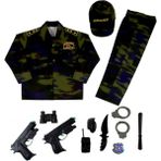 Liyavera Unisex Haki Türk Asker Kostümü Çocuk Kıyafeti 2 - 4 Yaş