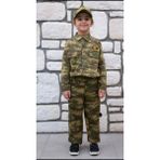 Liyavera Unisex Kahverengi Asker Kostümü Çocuk Kıyafeti - 4 Yaş