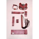 Liyuza Misss Kelepçe Kırbaç Set, 5'li Set, El - Ayak Kelepçesi, Maske, Ağız Topu - APFT1307 Görseldeki Renk Tek Ebat