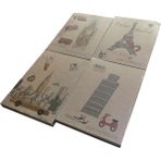 liz defter kraft kapak 20x28cm ayraçlı defter çizgili defter 160 yaprak kf510ç (1 adet karışık renk) - Not Defteri