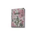 Liz Defter Suni Deri Desen Baskılı 14X20Cm Kareli BSK180K
