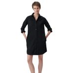 Liz Koyu Gri Jean Elbise 130656-34926 Gri-34926 L