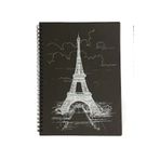 Liz Spiralli Defter Siyah A5 40 Yaprak 120 Gr.side