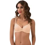 Liza Ten Destekli Kadın Sütyeni, Push Up, 85 Beden, Bej