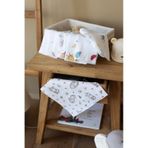 Lizayn Home Pamuklu Müslin 10'lu Karışık Desen Bebek Ağız Mendili Çift Taraflı Açık Sarı