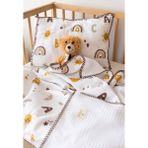 Lizayn Tekstil Waffle Müslin Pike Örtü 100X100 & Yastık Kılıfı 35X45 %100 Pamuk Oeko-Teks Sertifikalı - Beyaz