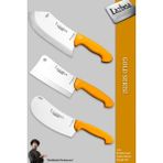 Lizbisa Gold Serisi Pide Börek Mutfak Bıçağı Salata Pizza Bıçak Kıyma Et Satırı Doğrama 3 Lü Set ( Mft-002 )