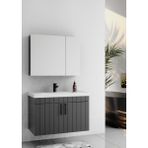 Lizbon 80 cm Lake Antrasit Banyo Dolabı