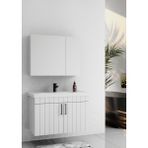 Lizbon 80 cm Lake Beyaz Banyo Dolabı