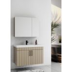 Lizbon 80 cm Lake Kapuçino Banyo Dolabı