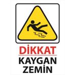 Lizpo Decor Dikkat Kaygan Zemin Uyarı Levhası 25 cm x 35 cm Sticker Etiket